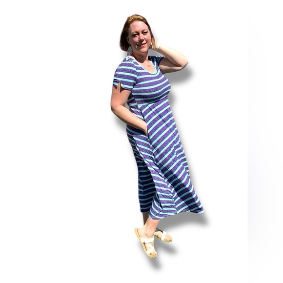 NWT - LuLaRoe Riley Midi Dress - Picture 3 of 8